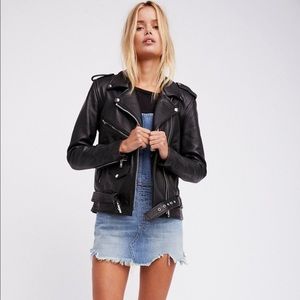 UNDERSTATED LEATHER Black Easy Rider Motorcycle Jacket | Size Small | LIKE NEW